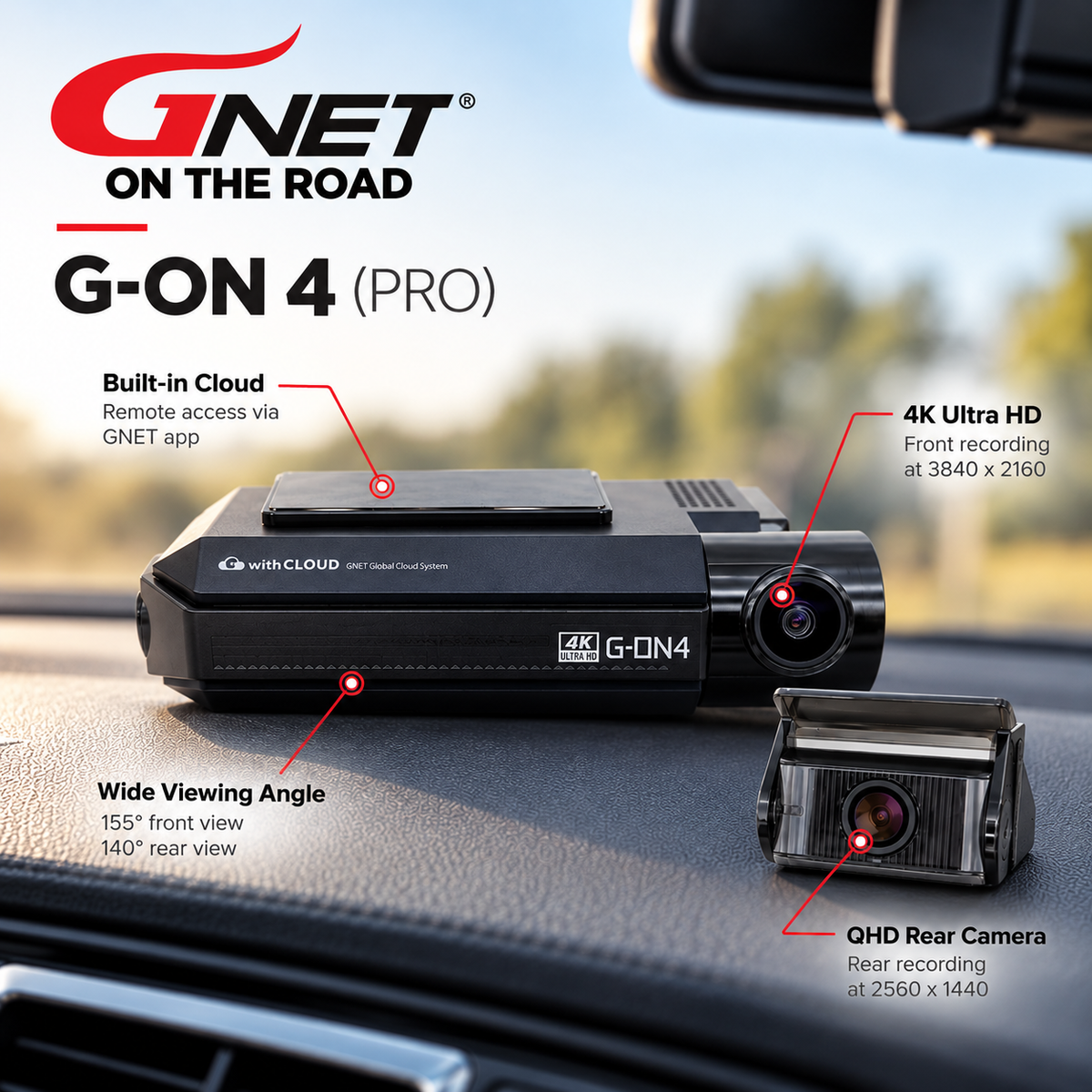 Gnet G-On 4 Dash Cam Installation