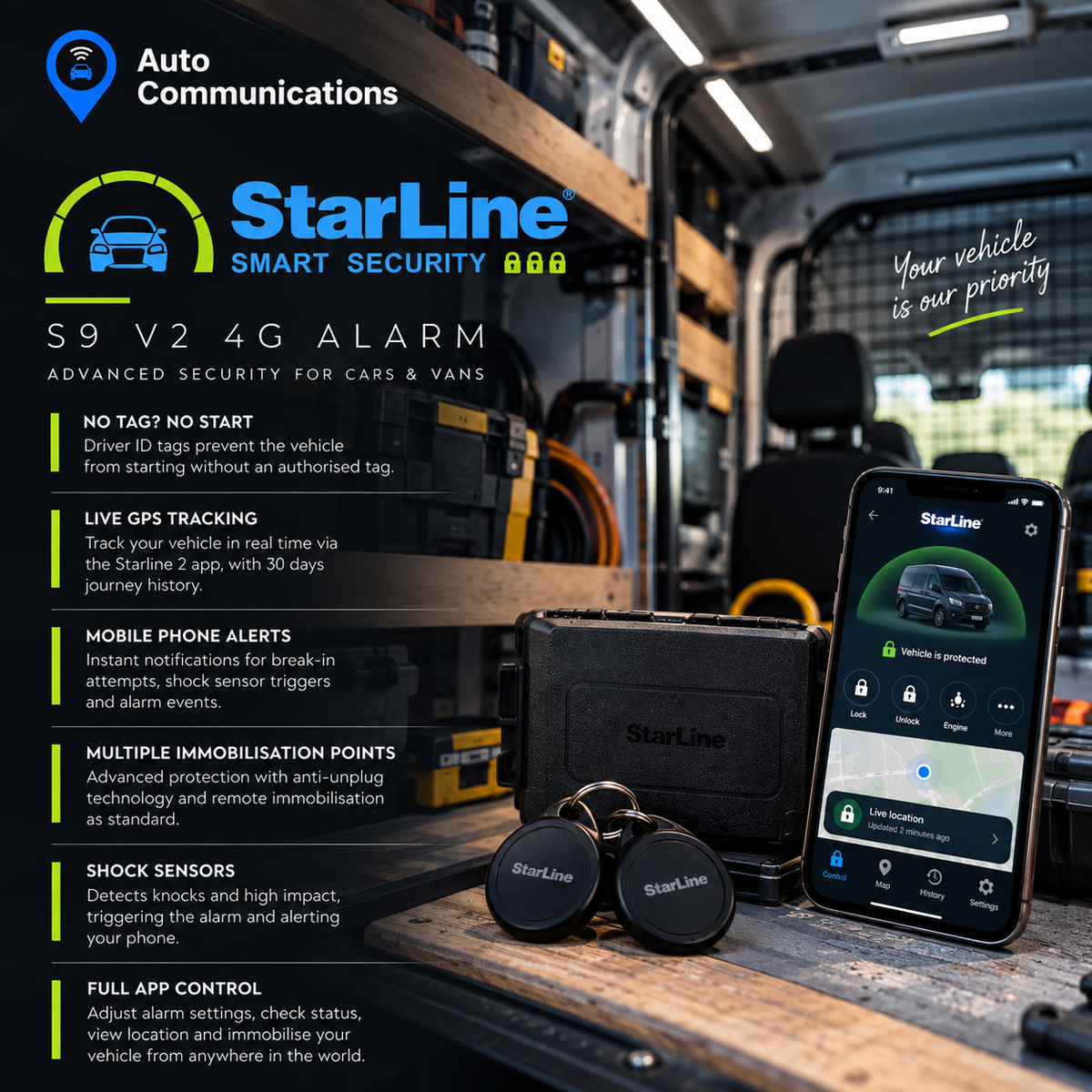Starline S9 V2 4G Installation