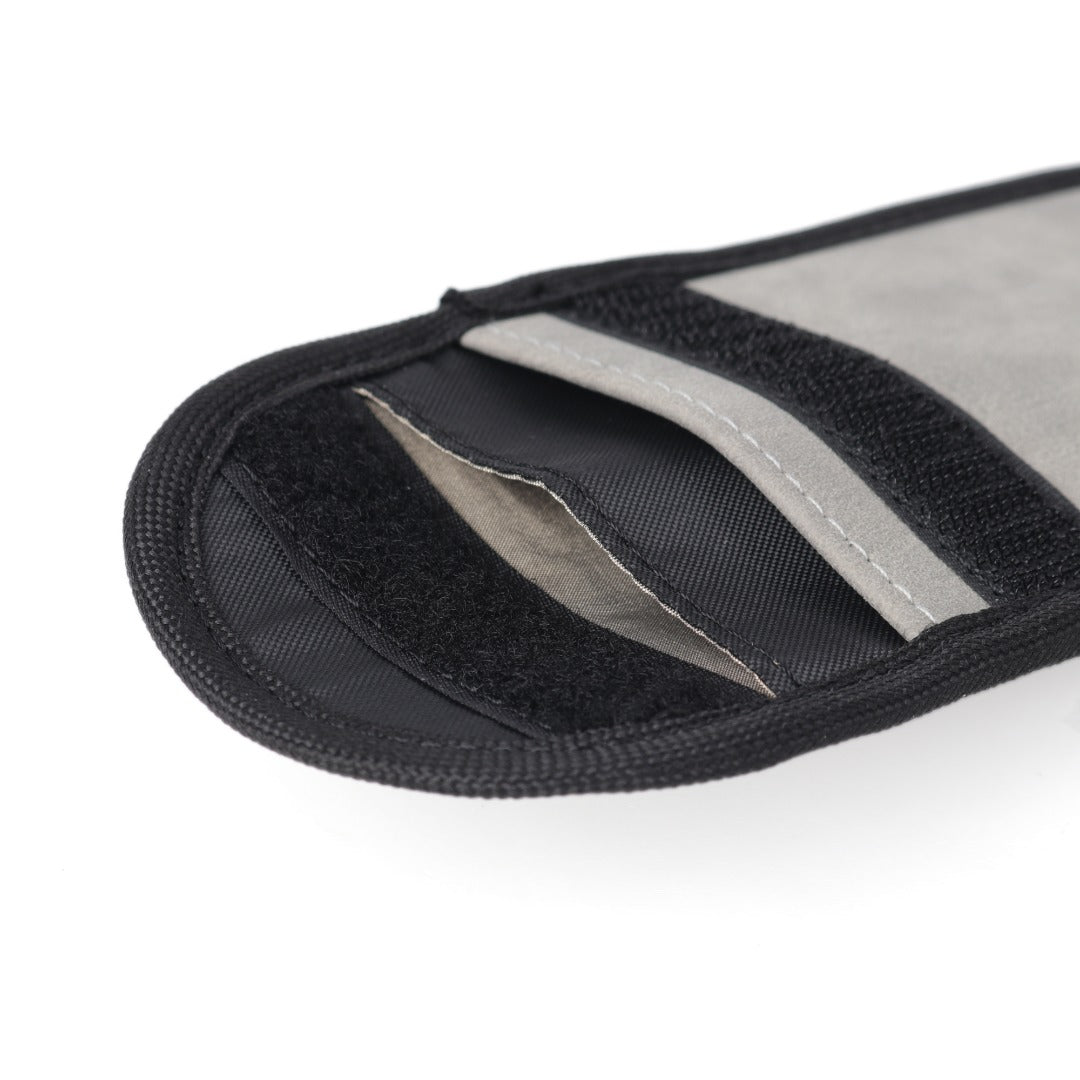 Faraday bag/pouch - light grey - open top/flap